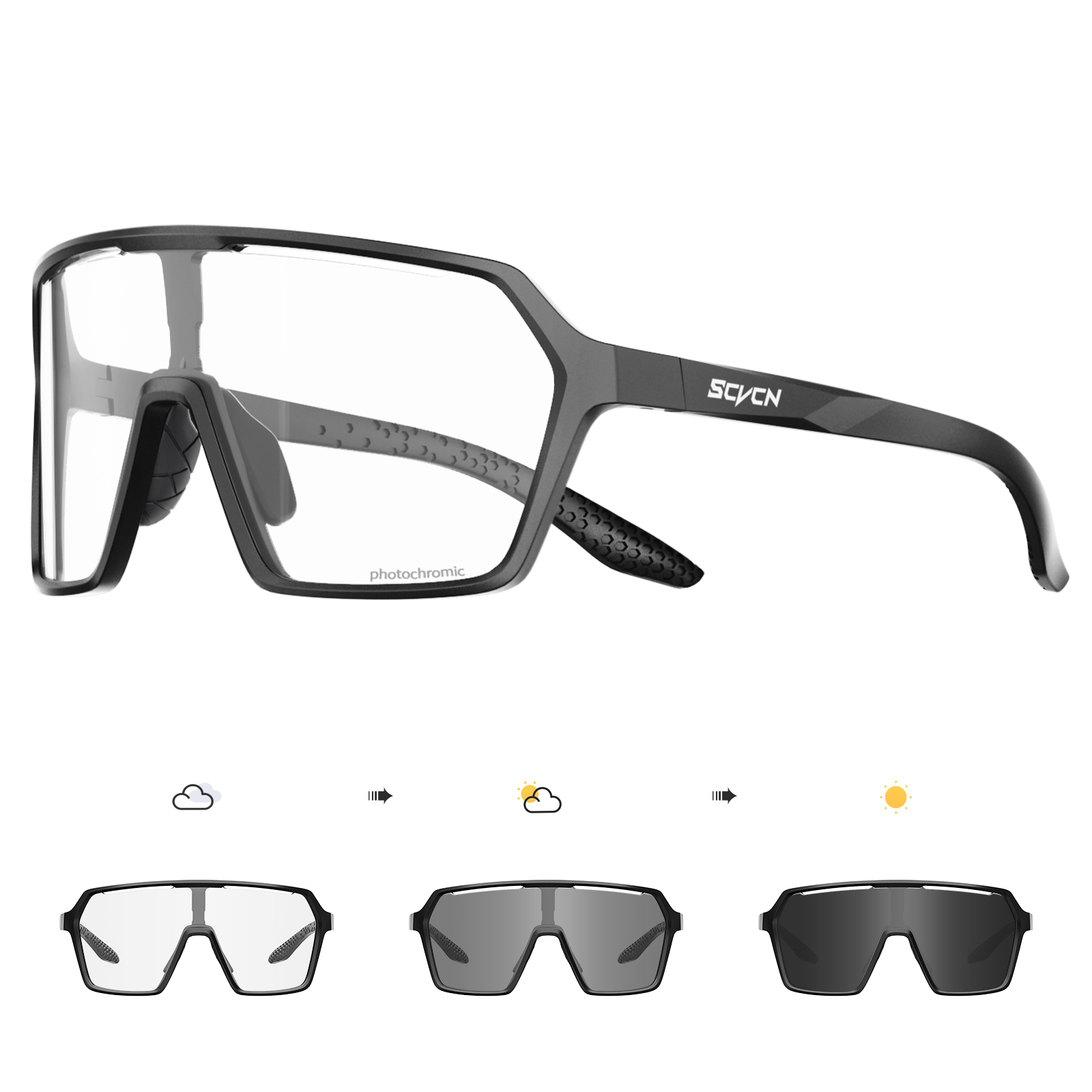 SCVCN Hot Cycling Photochromic - огляд і ціна Outdoor Sport Glasses