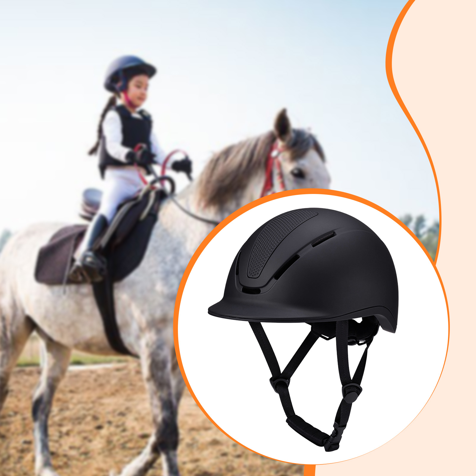 Adjustable Equestrian Helmet w - огляд і ціна Equestrian Helmet