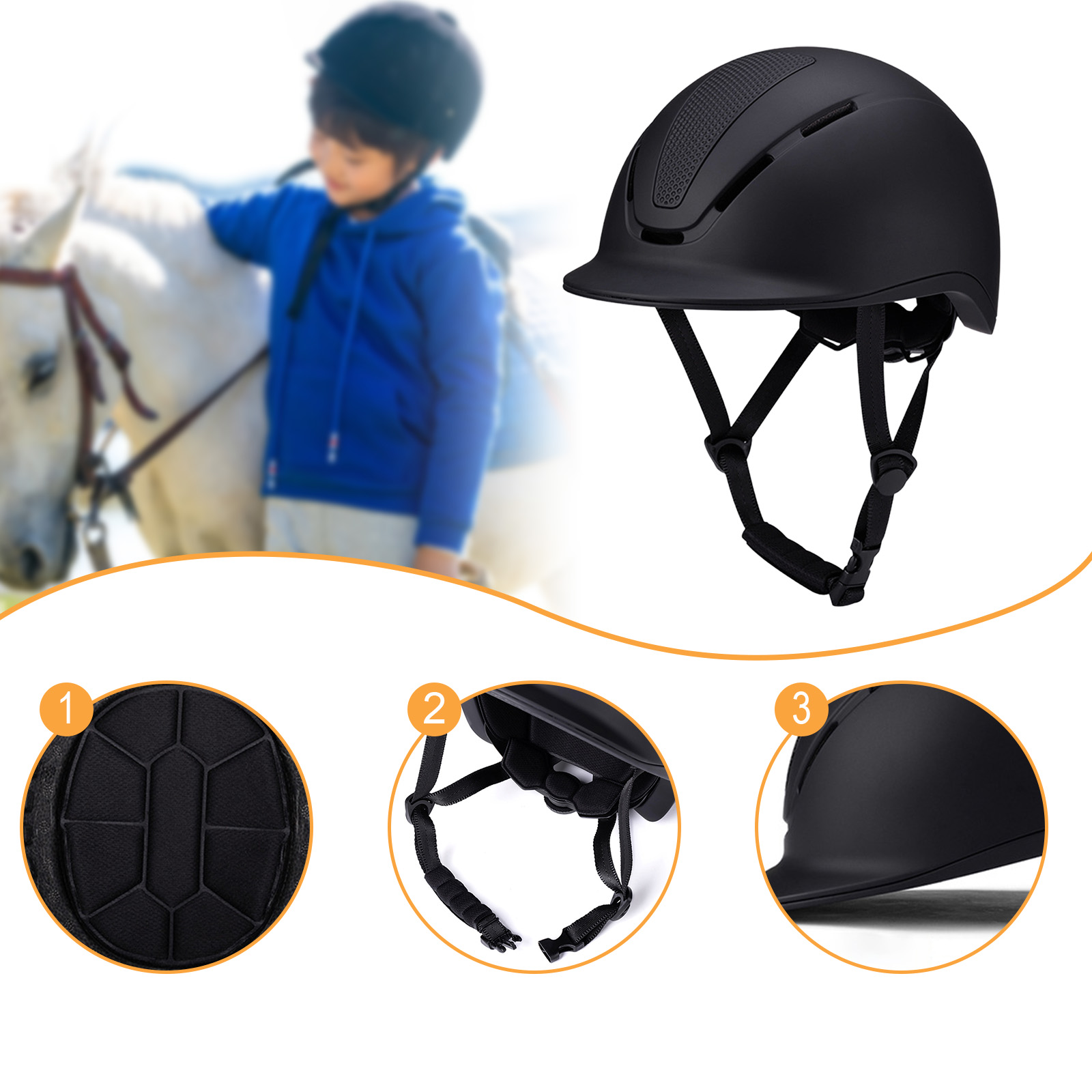 Adjustable Equestrian Helmet w - огляд і ціна Equestrian Helmet
