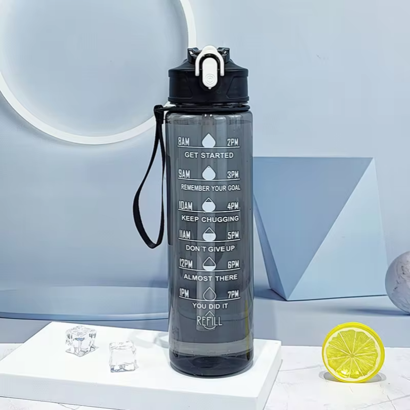 900ml Sports Bottle With Time  - огляд і ціна Outdoor Sport Field