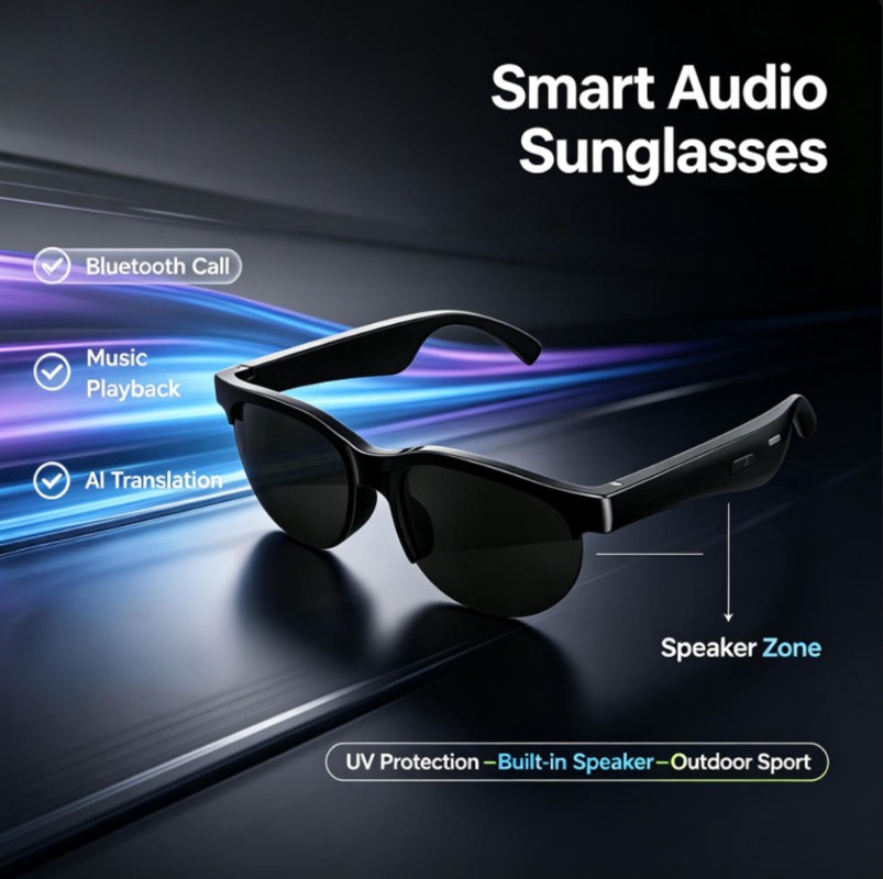 Smart Audio Sunglasses Bluetoo - огляд і ціна Outdoor Sport Glasses