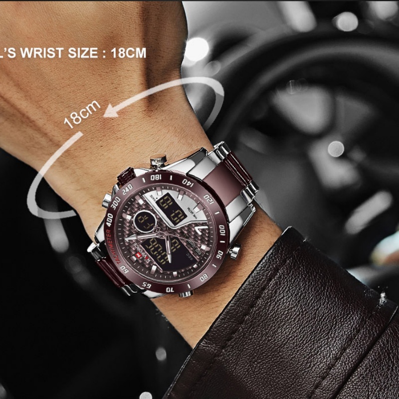 NAVIFORCE Men‘s New Analog Dig - огляд і ціна Outdoor Sport Watch