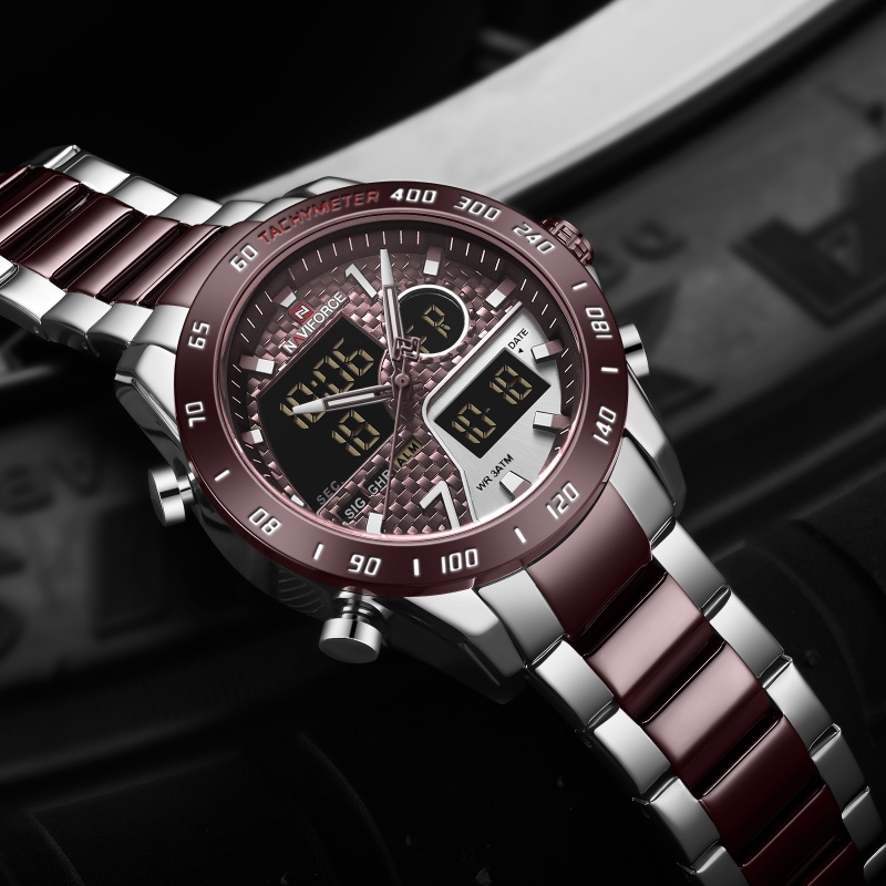 NAVIFORCE Men‘s New Analog Dig - огляд і ціна Outdoor Sport Watch